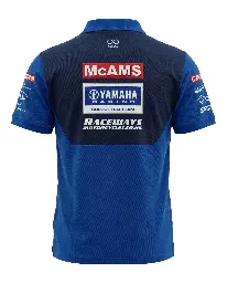 Raceways Yamaha Polo Shirt Back Image.webp