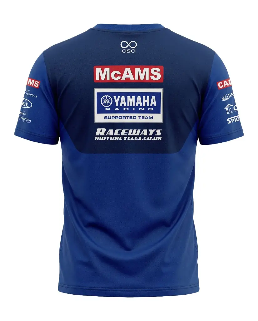 Raceway Yamaha Tshirt Back image.webp