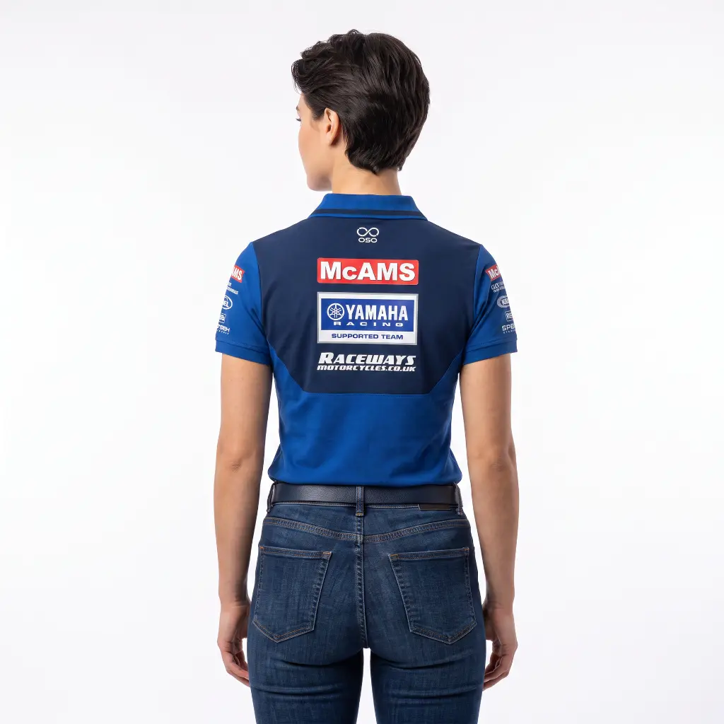 McAms Yamaha 2026 polo model back.webp