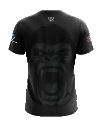 Gorillas Rugby Tee - blk - back.webp