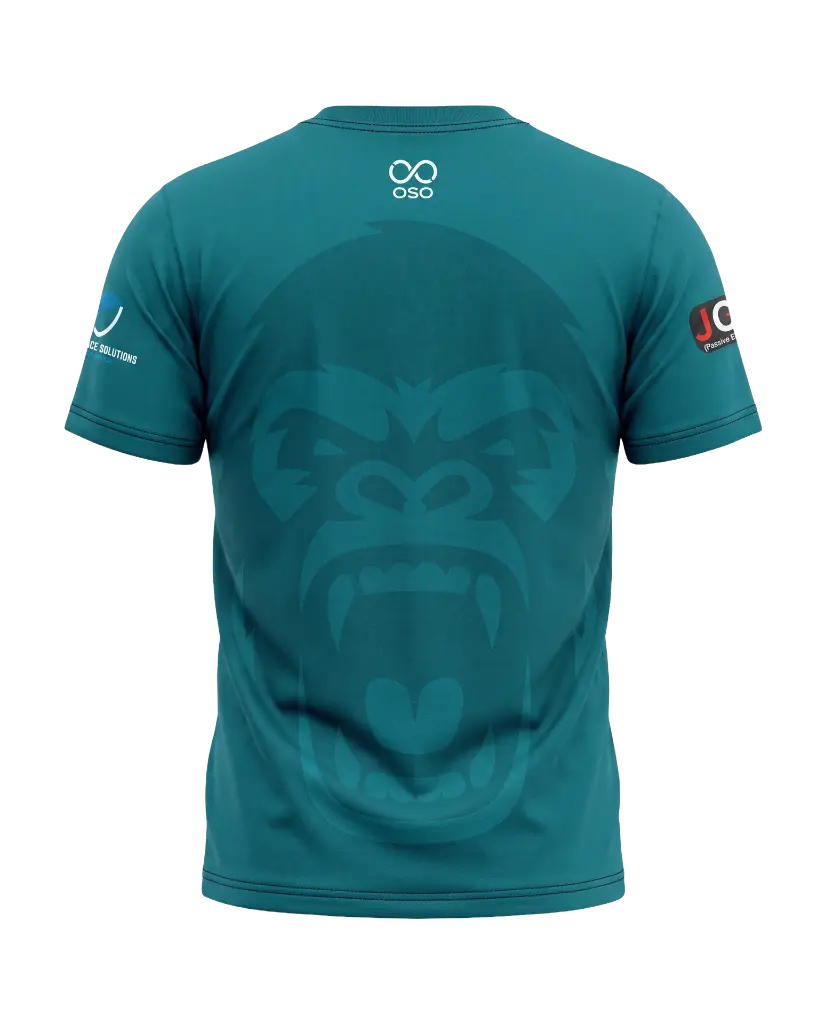 Gorillas Rugby T-Shirt (Blue) - Adult — detail view