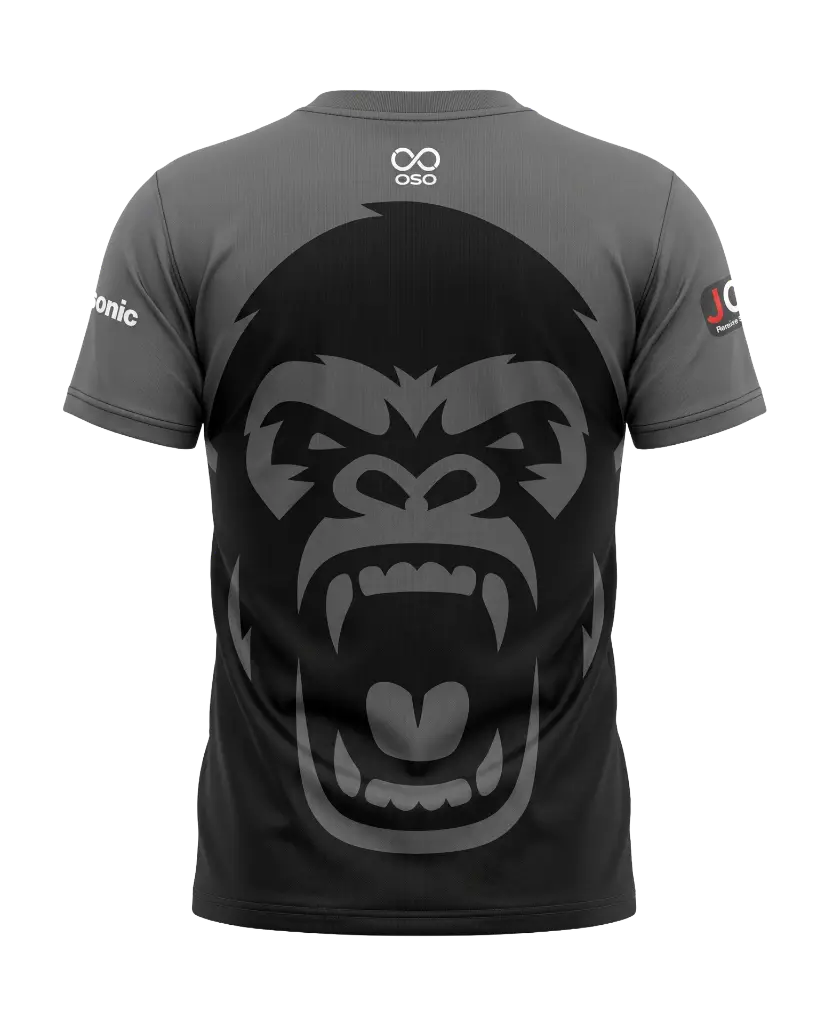 Gorillas Rugby T-Shirt (Grey) - Youth  — detail view