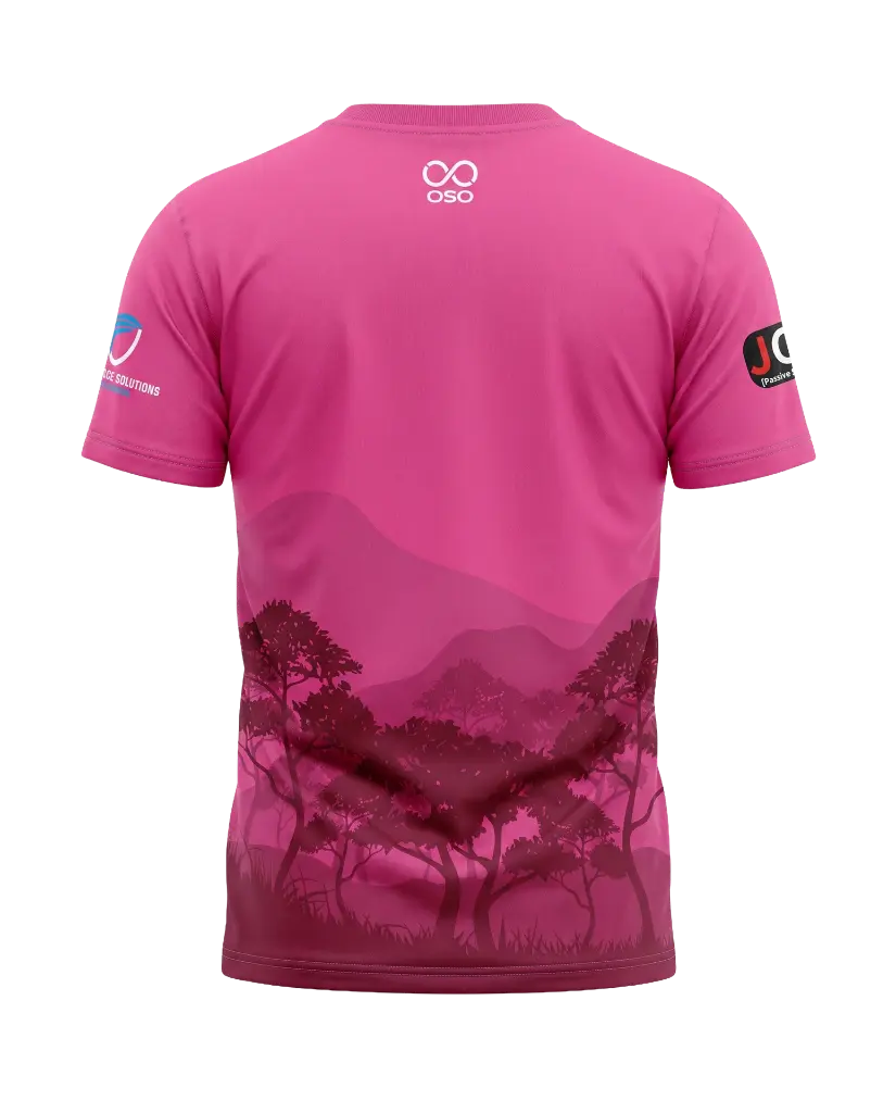 Gorillas Rugby T-Shirt (Pink) - Youth — detail view