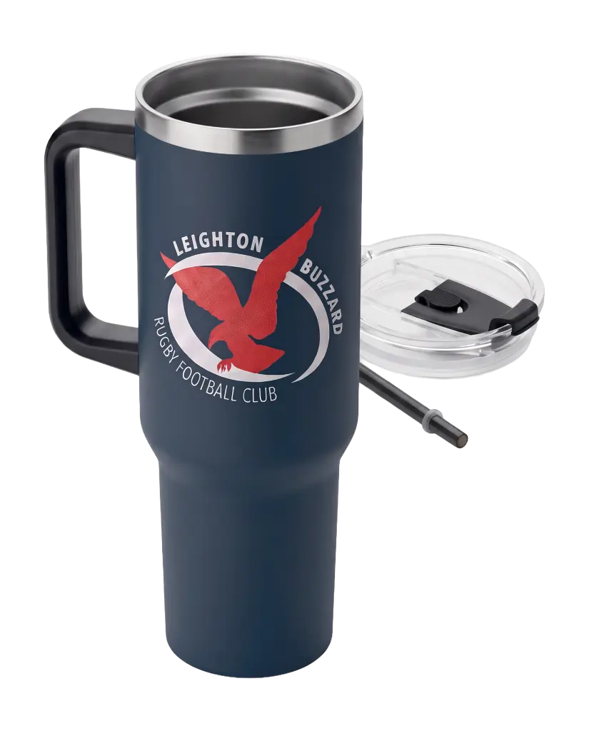 Leighton Buzzard RFC Double Wall Tumbler — detail view