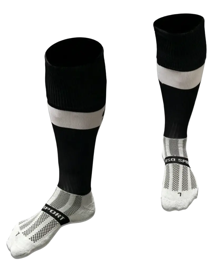OSO Playing Socks - Youth (Black/White)
