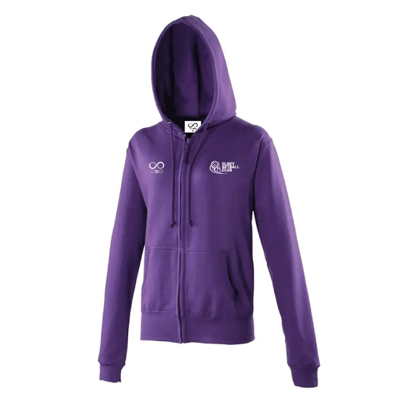 Olney Netball Club Post Match Zip Hoodie - Adult
