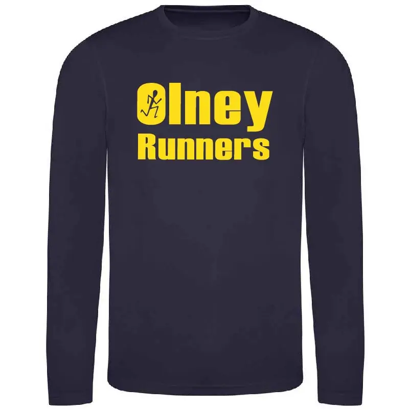 Olney Runners Mens Long Sleeve Technical Training T-Shirt
