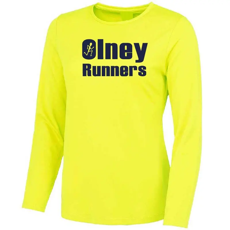 Olney Runners Ladies Long Sleeve Technical Training T-Shirt