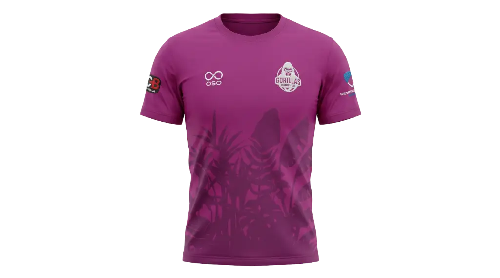 Gorillas Rugby T-Shirt (Purple) - Adult