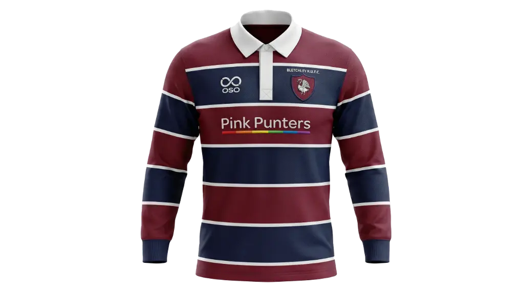 Bletchley RUFC Pink Punters Traditional Rugby Jersey 