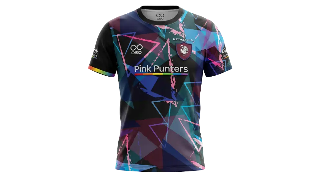 Bletchley RUFC Pink Punters Warm Up T-Shirt - Women