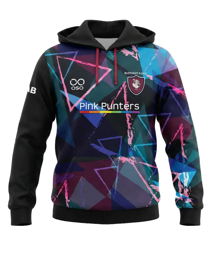 Bletchley RUFC Pink Punters Hoodie - Women