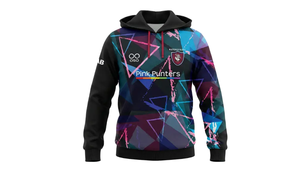 Bletchley RUFC Pink Punters Hoodie - Women