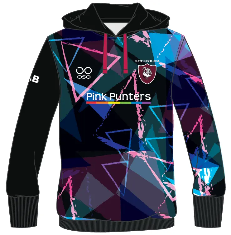 Bletchley RUFC Pink Punters Hoodie - Women