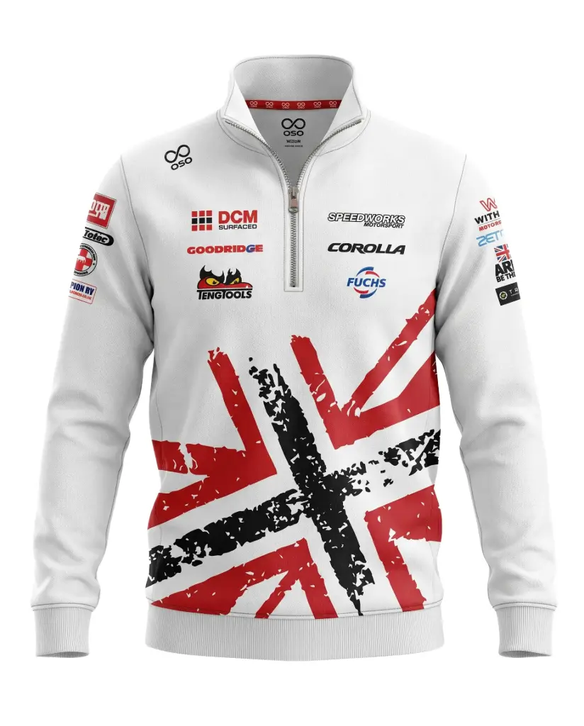 Speedworks Corolla Racing 2026 Qtr Zip (White) - Men