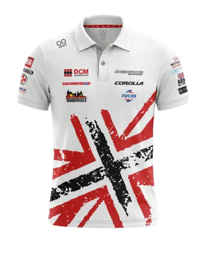 Speedworks Corolla Racing 2026 Polo Shirt (White) - Men