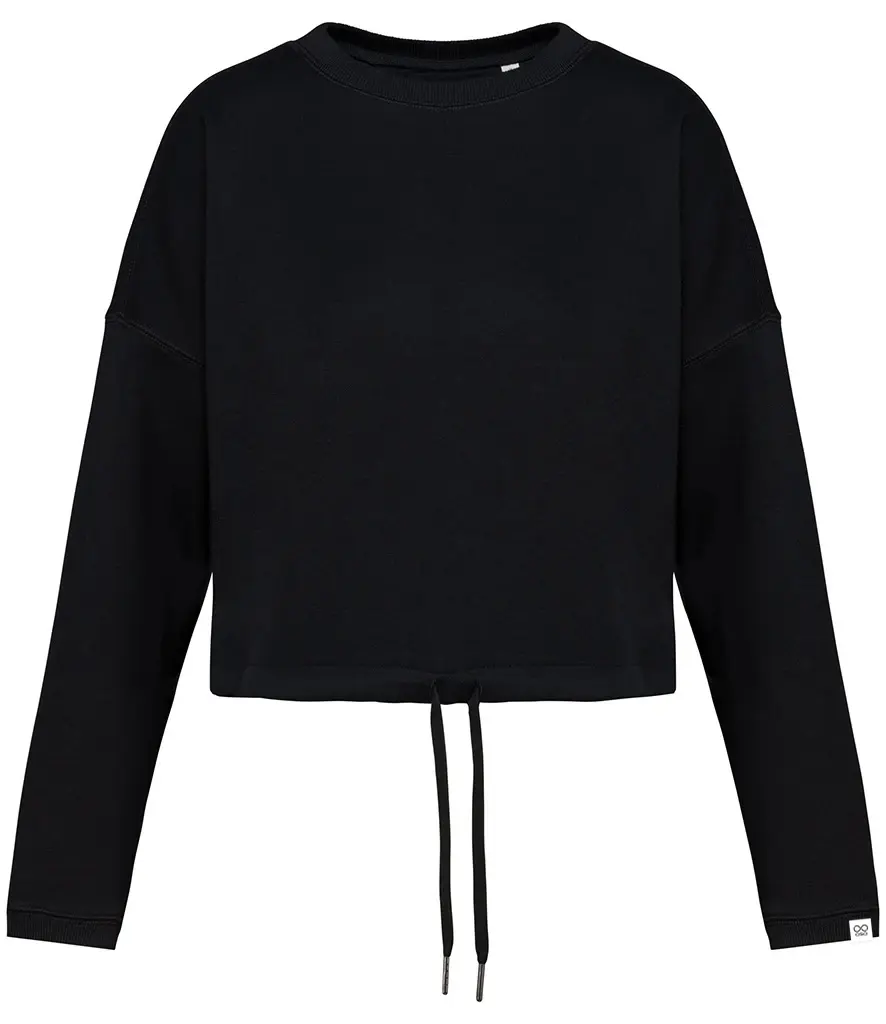 Ladies Oversized Cropped Sweatshirt