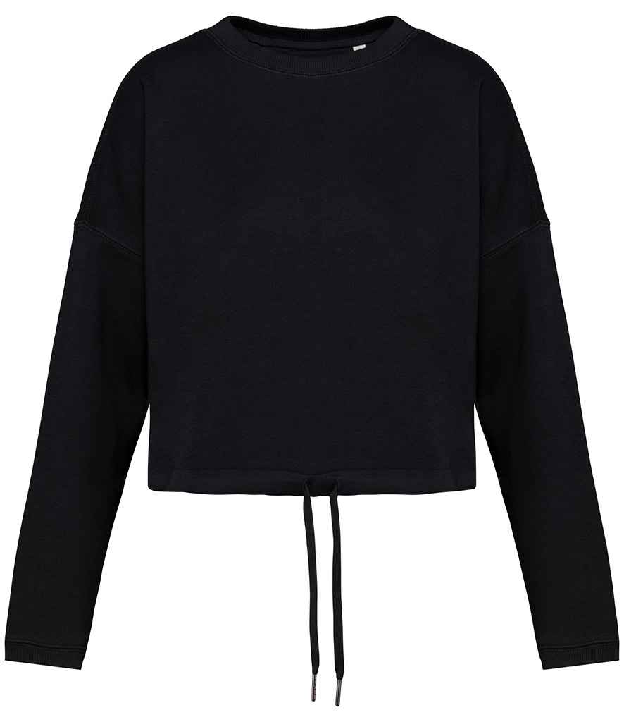 Ladies Oversized Cropped Sweatshirt