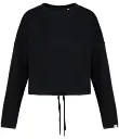 Ladies Oversized Cropped Sweatshirt