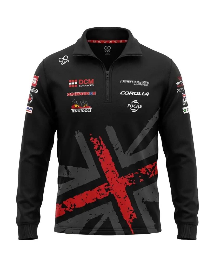 Speedworks Corolla Racing 2026 Qtr Zip (Black) - Men