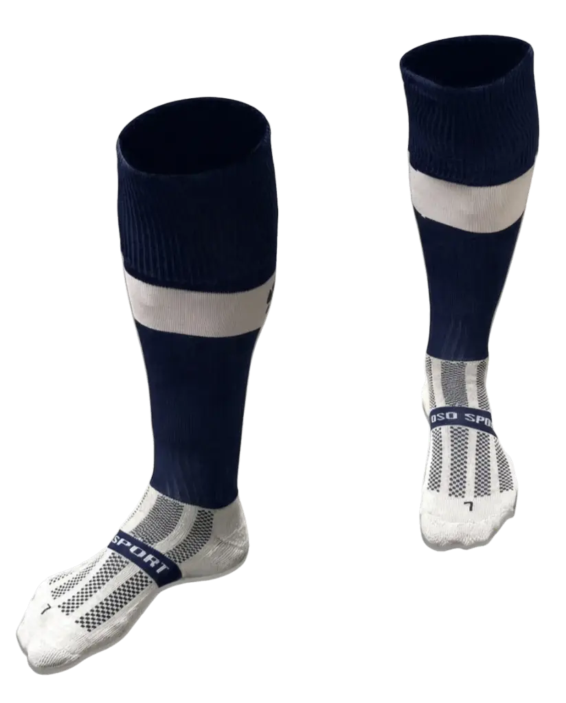 OSO Playing Socks - Youth (Navy/White)