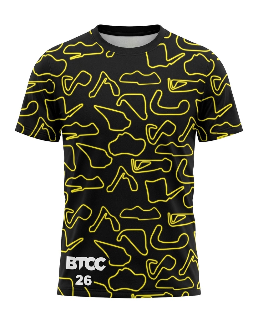 BTCC Circuit T-Shirt 2026 - Adult (Yellow)