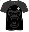 Gorillas Rugby T-Shirt (Grey) - Adult 