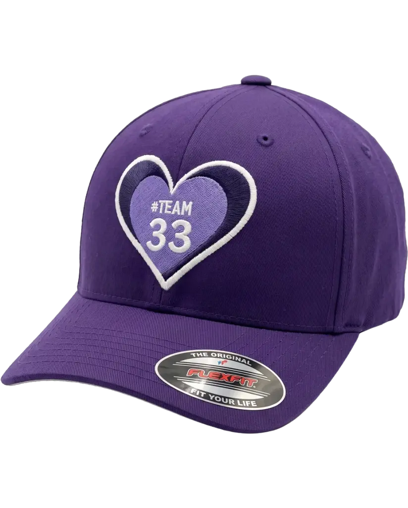 Team 33 Purple Combed Cap