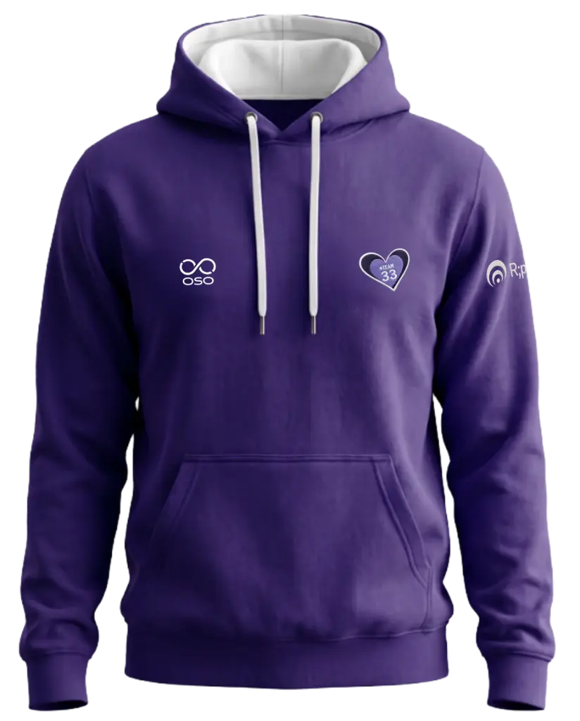 Team 33 Purple Hoodie - Adult