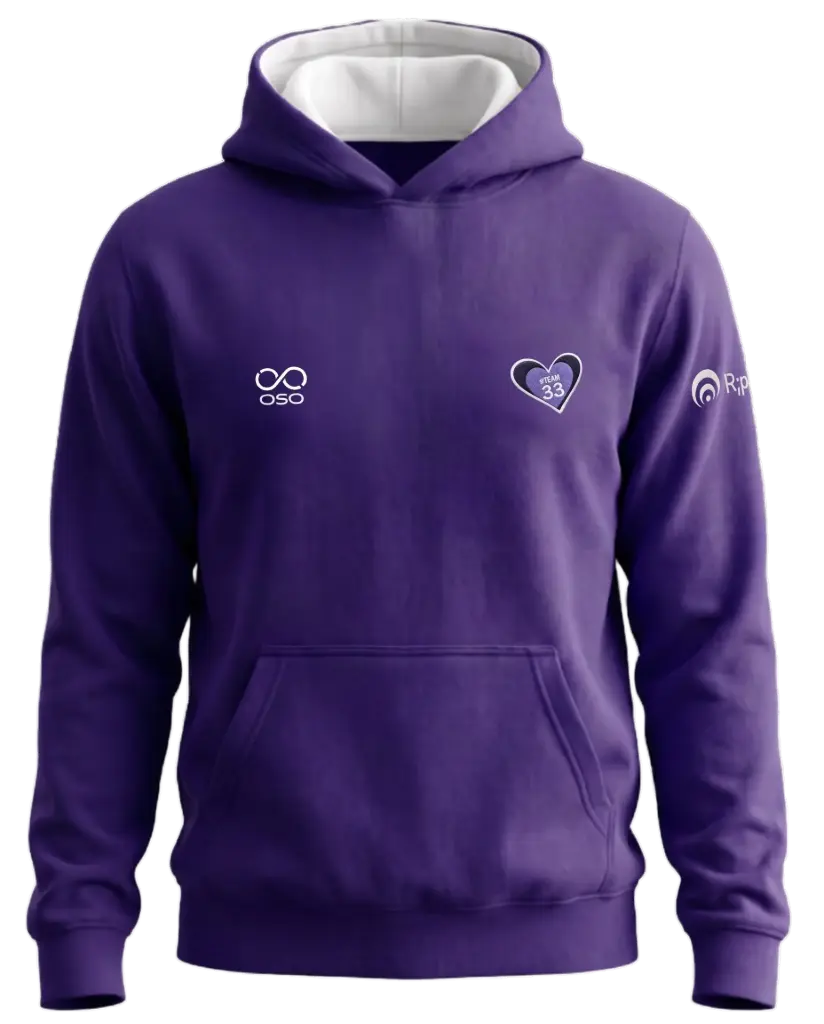 Team 33 Purple Hoodie - Youth