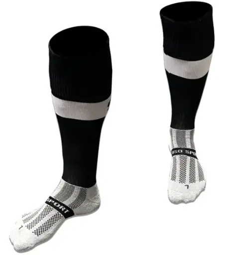 OSO Playing Socks - Youth (Black/White)