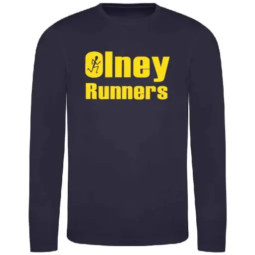 Olney Runners Mens Long Sleeve Technical Training T-Shirt