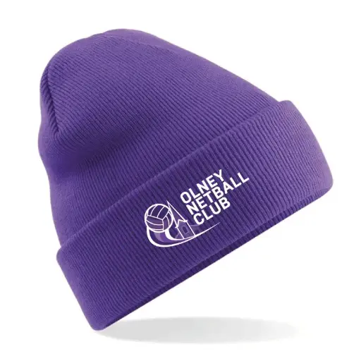 [OON26RUB-P3-ONE] Olney Netball Club Roll Up Beanie