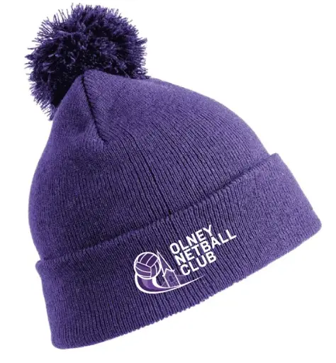 [OON26NBCBH-P3-ONE] Olney Netball Club Bobble Hat