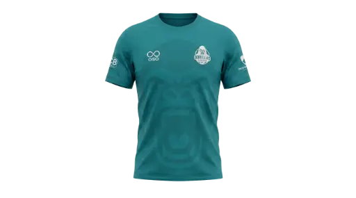Gorillas Rugby T-Shirt (Blue) - Adult