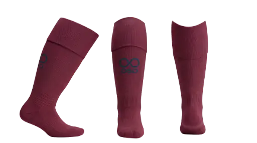 OSO Playing Socks - Youth (Maroon)