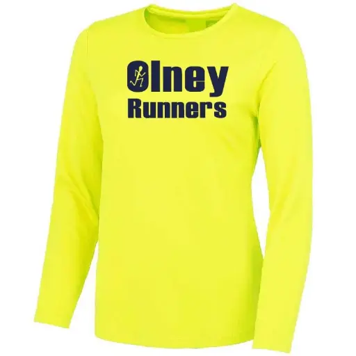 Olney Runners Ladies Long Sleeve Technical Training T-Shirt