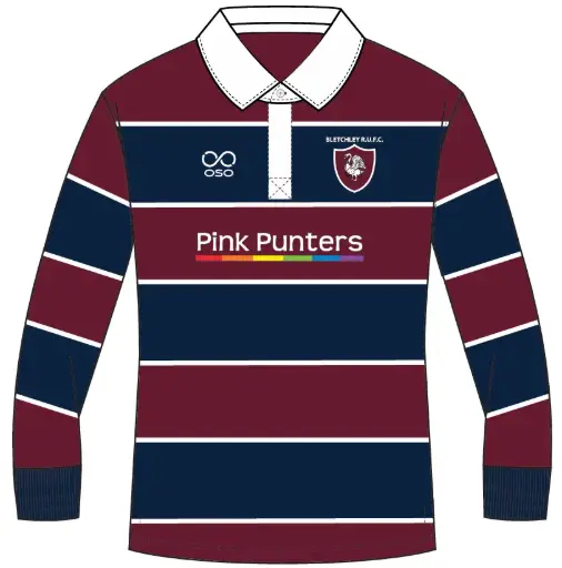 Bletchley RUFC Pink Punters Traditional Rugby Jersey 