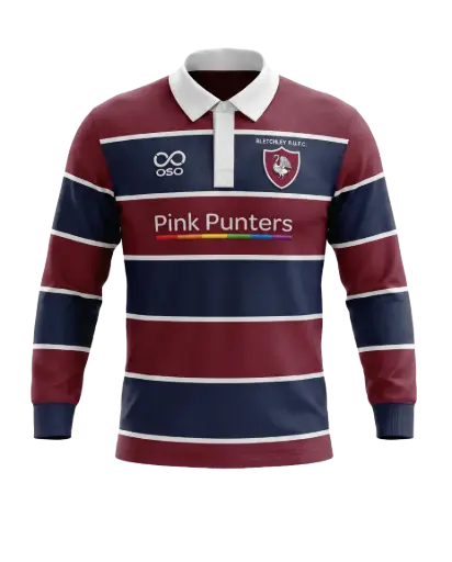 Bletchley RUFC Pink Punters Traditional Rugby Jersey 