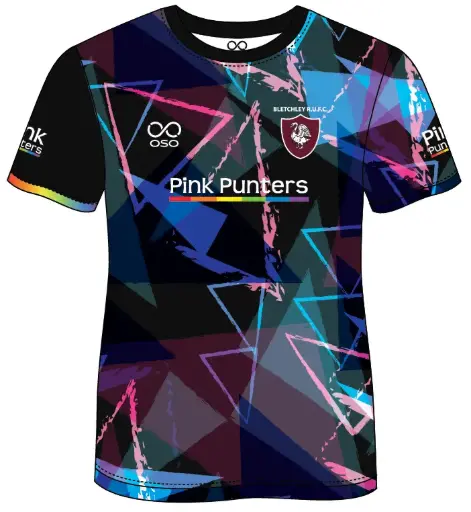 Bletchley RUFC Pink Punters Warm Up T-Shirt - Women
