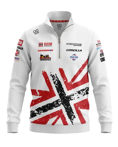 Speedworks Corolla Racing 2026 Qtr Zip (White) - Men