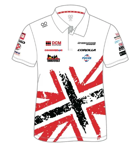 Speedworks Corolla Racing 2026 Polo Shirt (White) - Men