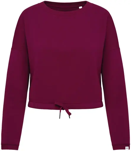 Ladies Oversized Cropped Sweatshirt