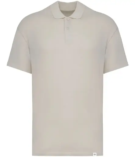 Drop Shoulder Piqué Polo Shirt