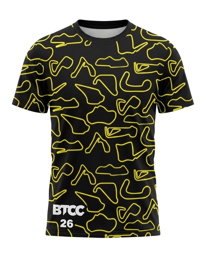 BTCC Circuit T-Shirt 2026 - Adult (Yellow)